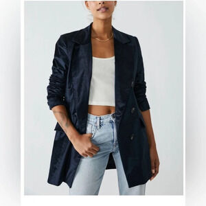 NWOT|| Free People- Cosmo Velvet Black Blazer, Classic staple piece. XS